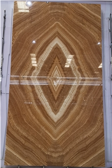 Chinese Yellow Wooden Marble Slabs