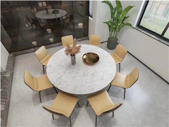 Solid Classic Light Travertine Table