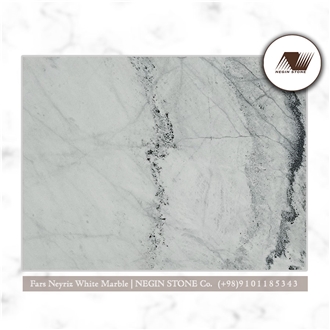Iran Fars Neyriz White Marble Tiles