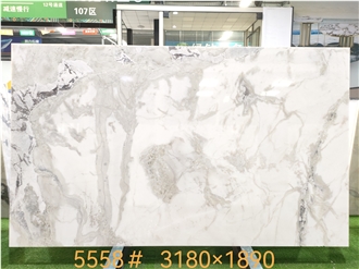 Dover White Polished Tiles Smooth Surface Commercial Decor