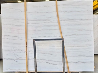 Guangxi White Marble Slabs Simplicity Style Architectural