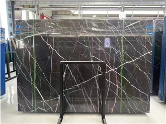 Nero Marquina China Direct Natural Black Marble Slab Tiles