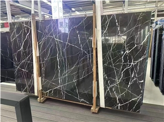 Nero Marquina Natural Black Slab Tiles