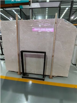 Polished Slab Tiles Smooth Surface Turkey Crema Uno Marble