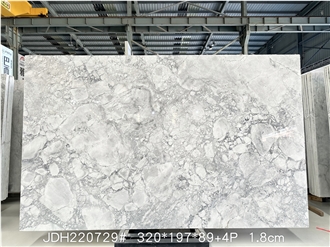 Super White Quartzite Slabs Elegant Design Free CAD