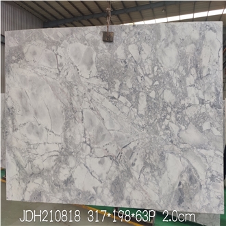 Super White Quartzite Tiles Unique Texture Durable Structure