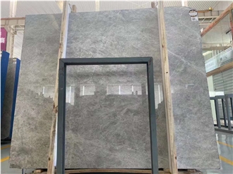 Tundra Gray Marble Slab Tiles Subtle Texture Natural Beauty