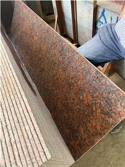 Polished Tan Brown Red Granite Slabs