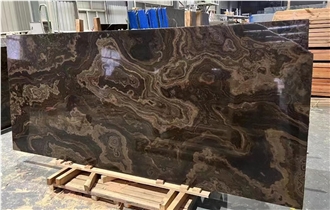 Eramosa Tabacco Brown Cross Cut Slabs Tiles