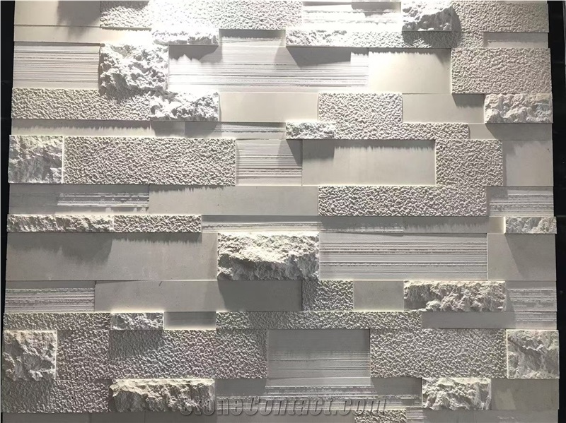 Multi-Stacking Pattern Limestone Wall Cladding Veneer