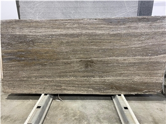 Dark Silver Travertine Slabs, Travertine Tiles