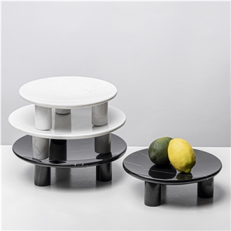 Custom Modern Natural Marble Plates Home Decor Products