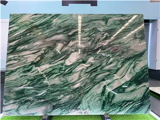 Luxury Green Norway Verde Lapponia Quartzite Slab Tiles