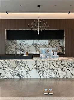 Natural Marble Calacatta Viola Kitchen Countertop
