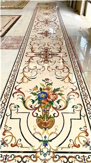Factory Marble Waterjet Floor Round Medallions