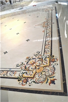 Interior Marble Stone Waterjet Medallions Waterjet Patterns