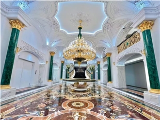 Marble Pattern Waterjet Royal Palace Design Medallions