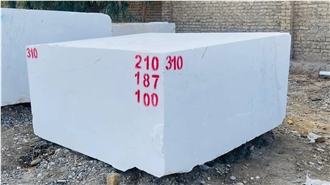 Afghan Herat White Marble Rough Blocks