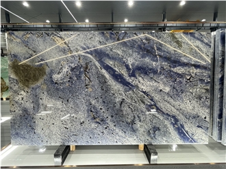 Brazil Blue Bahia Granite Slabs For Luxury Design