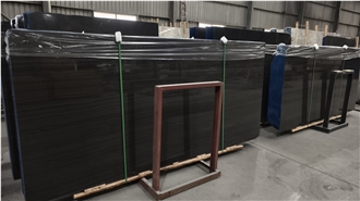 China Black Sandalwood Marble Slabs