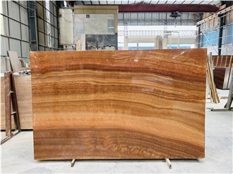 China Red Wood Grain Marble Slabs For Floor