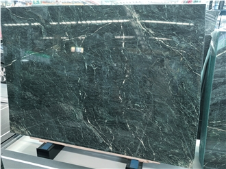 Greece Verde Starry Polished Marble Slabs For Interior Use