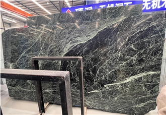Italy Verde Rameggiato Verdi Alpi Dark Marble Slabs