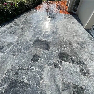 Pierre Bleue Alia Anthic Opus Pattern Terrace Pavement