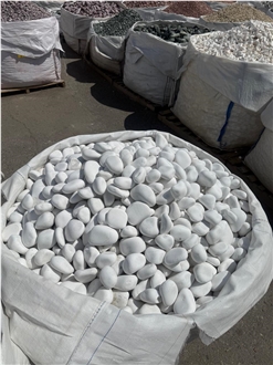 Thassos White Marble Pebbles