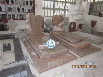 Paradiso Granite Single Tombstone