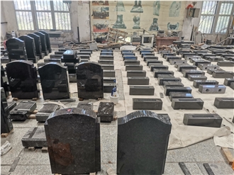 Serp Top Indian Black Granite Monuments