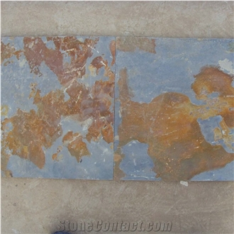 Hard And Durable China Rust Slate, Multicolor Slate Tiles