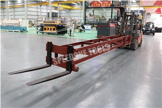 Extended Forks For Push-In And Pull-Out Pallets In Container