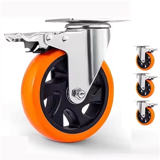 Multifunctional Swivel Caster Industrial PA PU Rubber Wheels