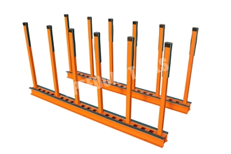 Rails Posts With Rubber Factory Display Slab Storage Racks