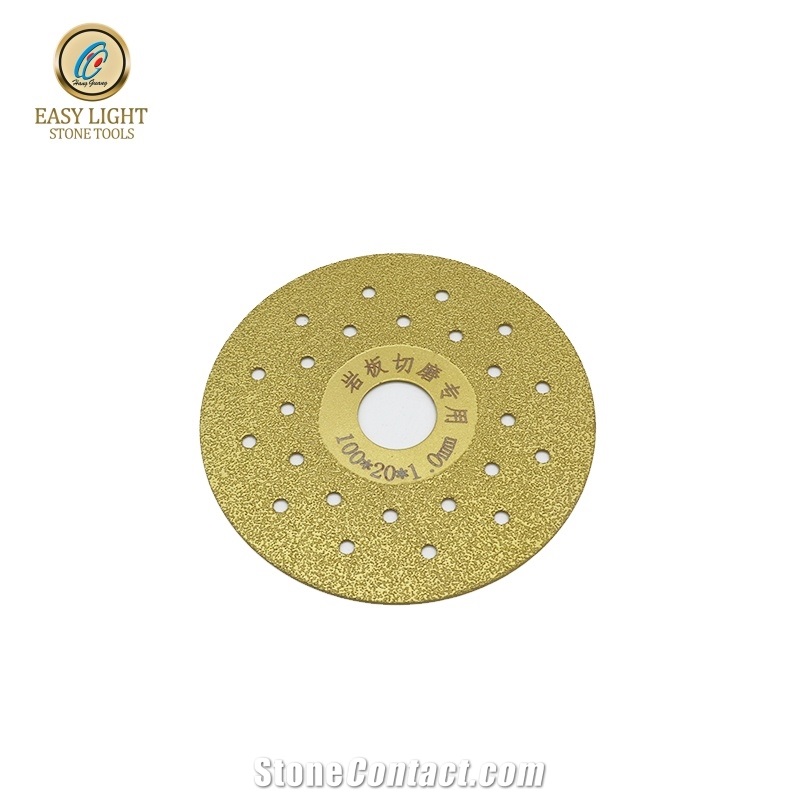100Mm Vacuum Brazed Saw Blade For Stone Tiles Marble