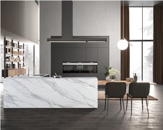7012 Calacatta Borghini Quartz PD Countertop Kitchen Bar Tops