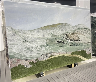Water Jet Quartz Stone Painting Art Works Mosaic Art Works