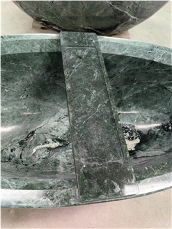 Solid Stone Grey Terrazzo Freestanding Bathtub For SPA