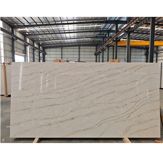 Warm White Quartz Slabs