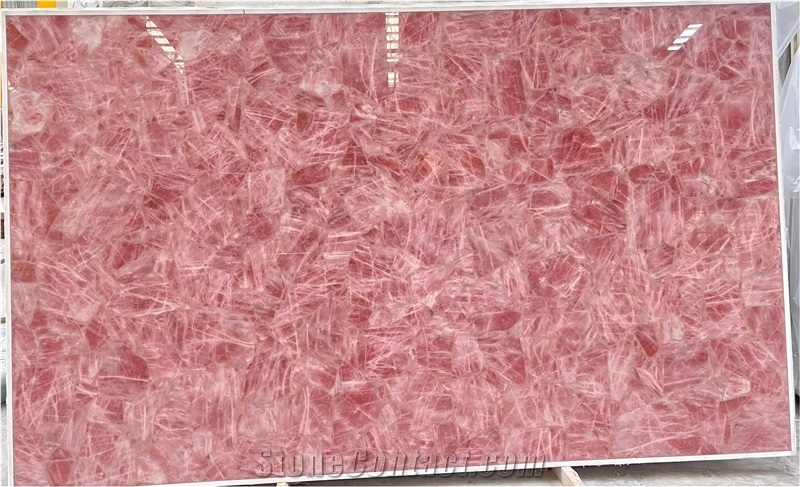 Rose Pink Semiprecious Stone Slabs