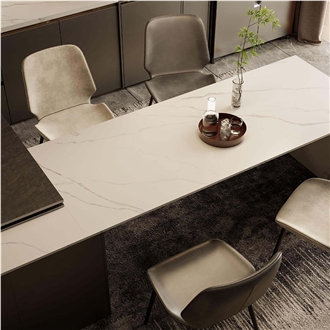 Bianco Carrara White Matt Sintered Stone Table Top