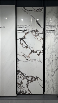 China Bulgari White Polish 15Mm Porcelain Slabs