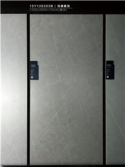 China Kandla Gray Matt 1.2X2.6M 15Mm Porcelain Slabs
