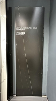 China LAUREN Black Glossy 15Mm Porcelain Slabs
