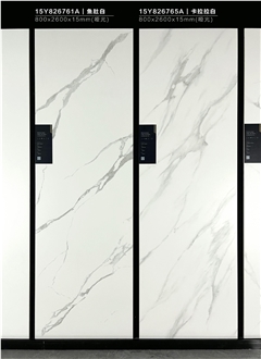 Chinese Calacatta Carrara White Matt 15Mm Porcelain Tiles