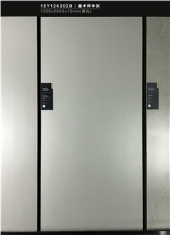 Chinese Pietra Gray Matt 1.2X2.6M 15Mm Porcelain Tiles