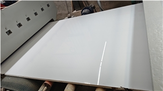 Artificial Marble Super White Composite Stone Slabs