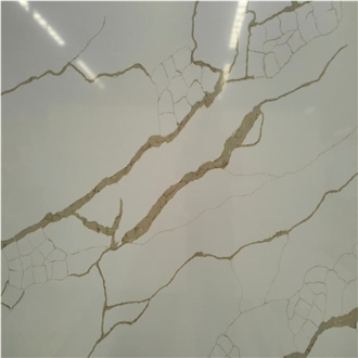 China Artificial Calacatta Gold Quartz Slabs