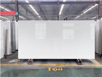 China Engineered Stone Carrara White  Quartz Slabs